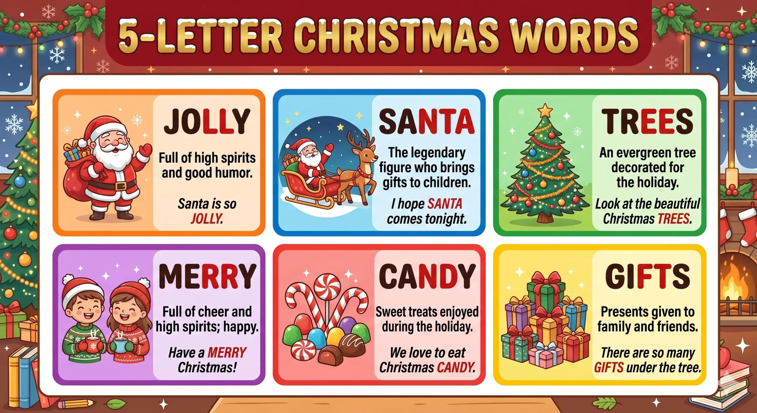 5 Letter Christmas Words — Full Holiday List (2026)