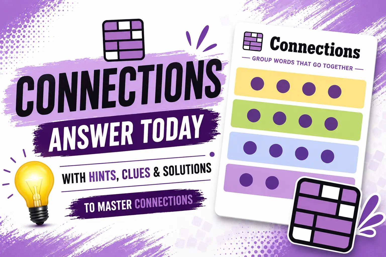 NYT Connections Answers Today